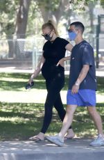 Pregnant SOPHIE TURNER and Joe Jonas Out in Los Angeles 07/14/2020