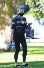Pregnant SOPHIE TURNER and Joe Jonas with Friends at a Park in Los Angeles 07/16/2020
