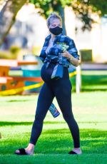 Pregnant SOPHIE TURNER and Joe Jonas with Friends at a Park in Los Angeles 07/16/2020