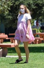 Pregnant SOPHIE TURNER at a Picnic in Studio City 07/06/2020