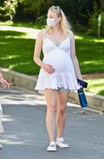 Pregnant SOPHIE TURNER Out in Encino 07/02/2020