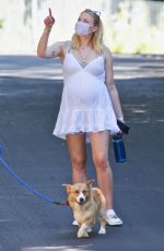 Pregnant SOPHIE TURNER Out in Encino 07/02/2020
