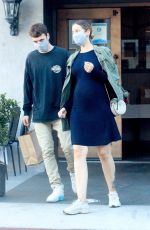 Pregnant STEPHANIE CORNELIUSSEN Out for Dinner in Los Angeles 07/03/2020