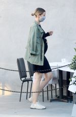 Pregnant STEPHANIE CORNELIUSSEN Out for Dinner in Los Angeles 07/03/2020