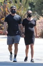 Pregnt LEA MICHELE Out in Santa Monica 07/20/2020
