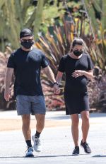 Pregnt LEA MICHELE Out in Santa Monica 07/20/2020