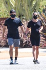 Pregnt LEA MICHELE Out in Santa Monica 07/20/2020