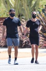 Pregnt LEA MICHELE Out in Santa Monica 07/20/2020