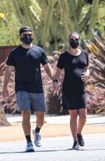 Pregnt LEA MICHELE Out in Santa Monica 07/20/2020
