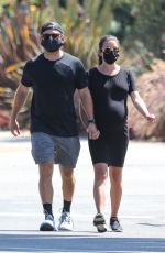 Pregnt LEA MICHELE Out in Santa Monica 07/20/2020