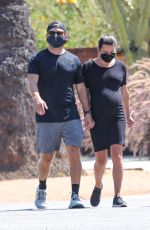 Pregnt LEA MICHELE Out in Santa Monica 07/20/2020