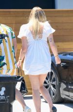 Prewgnant SOPHIE TURNER Out for Lunch in Encino 07/12/2020