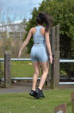 REBECCA GORMLEY Workout at a Park in Newcastle 07/09/2020