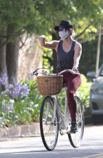 REESE WITHERSPOON Out Riding a Bike in Brentwood 07/14/2020