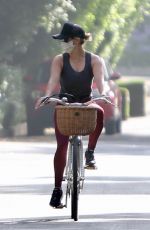 REESE WITHERSPOON Out Riding a Bike in Brentwood 07/14/2020