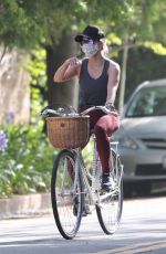 REESE WITHERSPOON Out Riding a Bike in Brentwood 07/14/2020