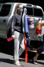 REESE WITHERSPOON Wearing a Mask Out in Los Angeles 07/21/2020