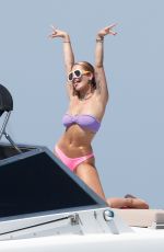 RITA ORA in Bikini at a Boat in Spain 07/29/2020