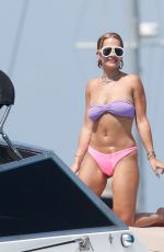 RITA ORA in Bikini at a Boat in Spain 07/29/2020