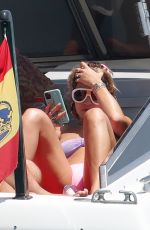 RITA ORA in Bikini at a Boat in Spain 07/29/2020