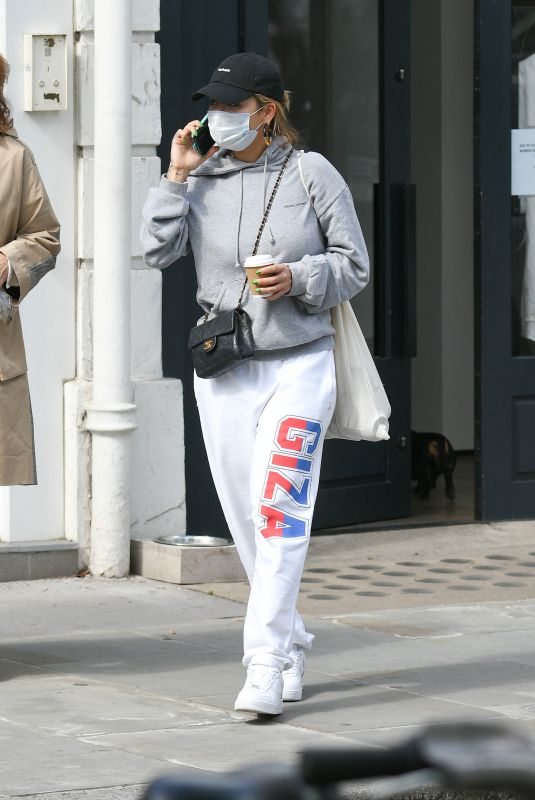 RITA ORA Out Shopping in Notting Hill inb London 07/11/2020