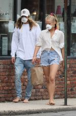 SAILOR BRINKLEY in Denim Shorts Out in New York 07/11/2020