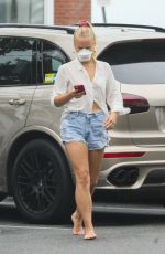 SAILOR BRINKLEY in Denim Shorts Out in New York 07/11/2020