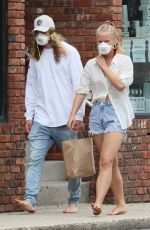 SAILOR BRINKLEY in Denim Shorts Out in New York 07/11/2020