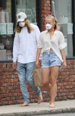 SAILOR BRINKLEY in Denim Shorts Out in New York 07/11/2020