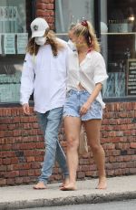 SAILOR BRINKLEY in Denim Shorts Out in New York 07/11/2020