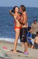 SARAH ROEMER in Bikini and Chad Michael at a Beach in Malibu 07/09/2020
