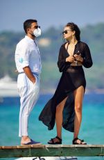 SHANINA SHAIK and Seyed Payam Mirtorabi Out in St Tropez 07/23/2020