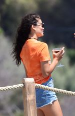SHANINA SHAIK in Denim Shorts in Saint-Tropez 07/26/2020