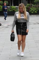SIAN WELBY Arrives at Capital Radio in London 07/08/2020