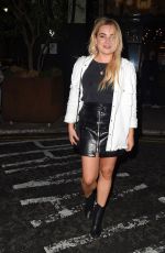SIAN WELBY Arrives at Treehouse Hotel in London 07/04/2020