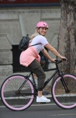 SIAN WELBY Riding Her Bike Out in London 07/13/2020