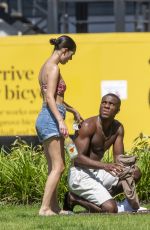 SIANNISE FUDGE and Luke Trotman at a Park in London 06/26/2020