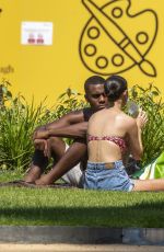 SIANNISE FUDGE and Luke Trotman at a Park in London 06/26/2020