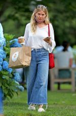 SIENNA MILLER in Denim Out in The Hamptons 07/15/2020