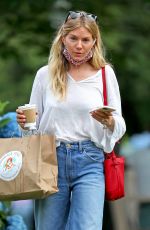 SIENNA MILLER in Denim Out in The Hamptons 07/15/2020