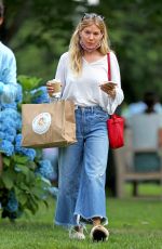SIENNA MILLER in Denim Out in The Hamptons 07/15/2020
