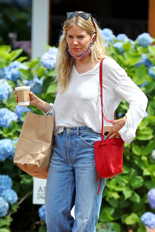 SIENNA MILLER in Denim Out in The Hamptons 07/15/2020
