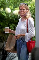 SIENNA MILLER in Denim Out in The Hamptons 07/15/2020