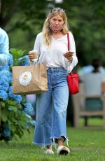 SIENNA MILLER in Denim Out in The Hamptons 07/15/2020