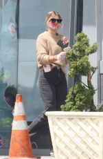 SOFIA RICHIE Wearing a Floral Print Mask at Gas Station in Malibu 07/22/2020