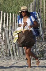 SOLANGE KNOWLES Out on the Beach in The Hamptons 07/16/2020