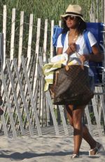 SOLANGE KNOWLES Out on the Beach in The Hamptons 07/16/2020