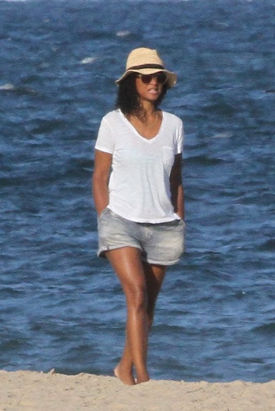 SOLANGE KNOWLES Out on the Beach in The Hamptons 07/16/2020