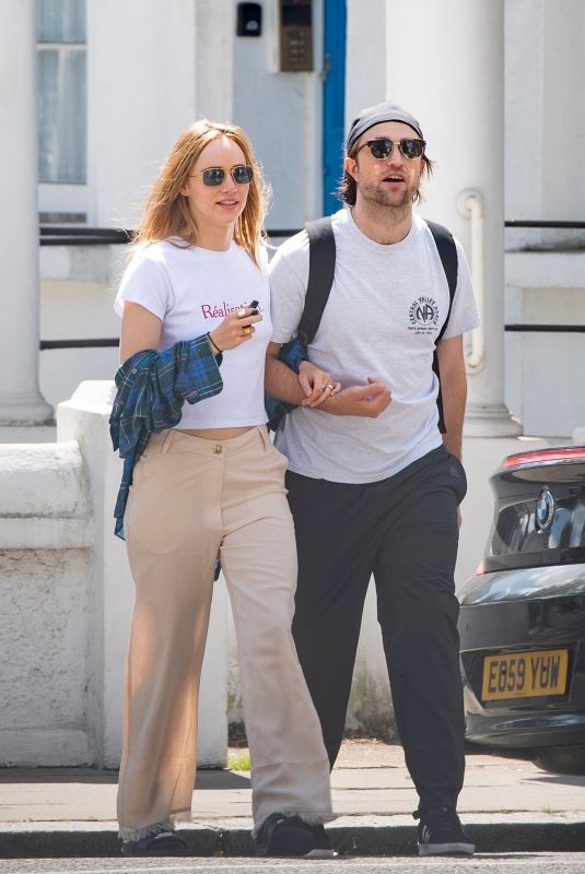 SUKI WATERHOUSE and Robert Pattinson Out in London 07/21/2020