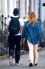 SUKI WATERHOUSE and Robert Pattinson Out in London 07/21/2020